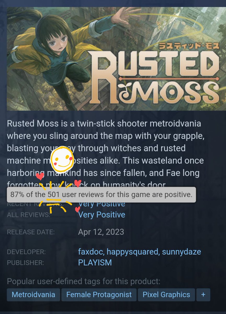 Rusted Moss coming to Switch