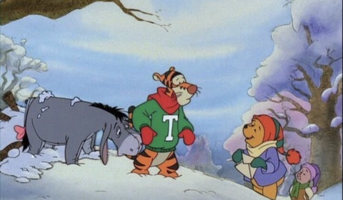 winnie the pooh winter aesthetic❄️