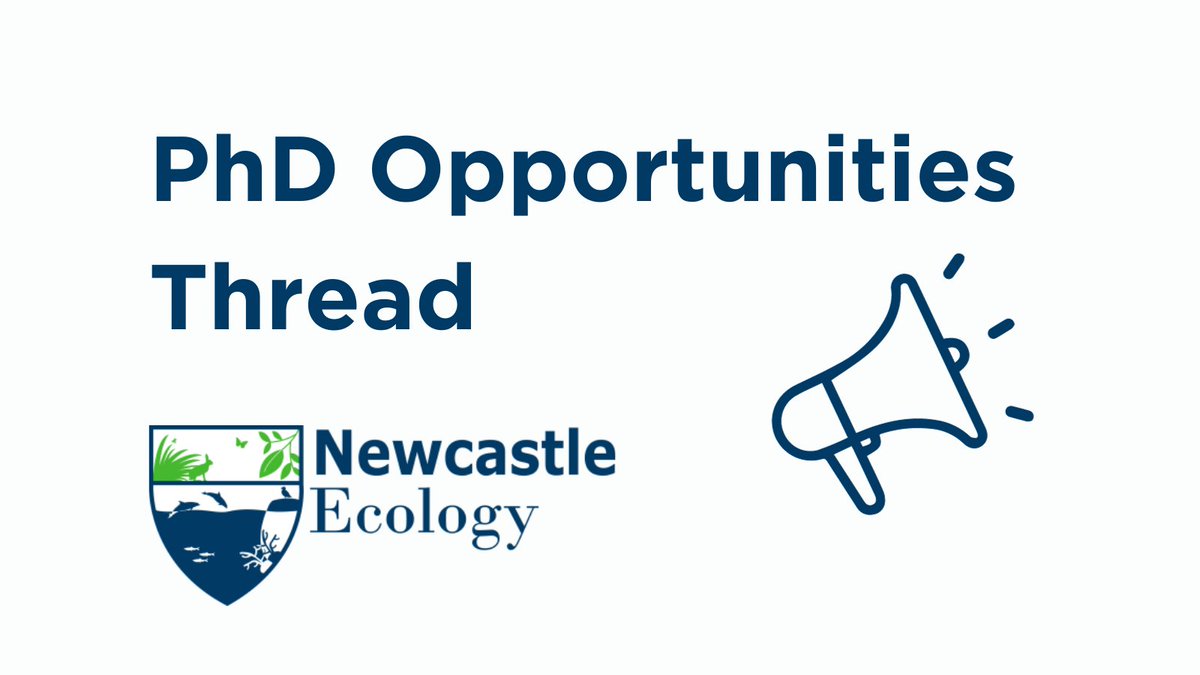 Thread on all the PhD opportunities currently active in the Ecology Group 🧵

Take a look and reach out to any of the supervisors for more information!