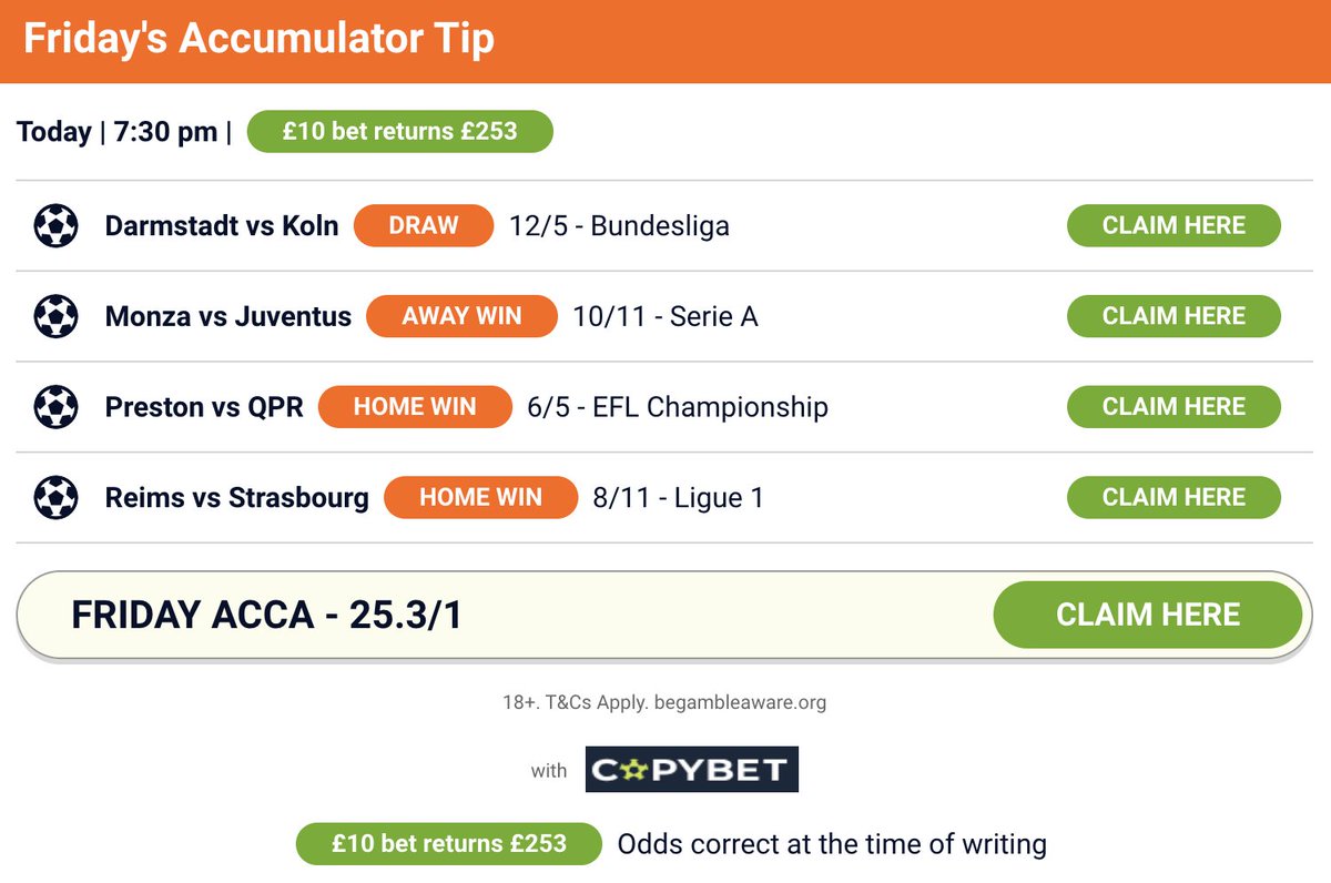 BTTS Tips: 7/1 Acca Saturday 3pm I