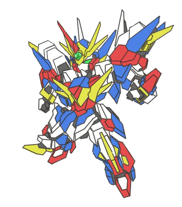 SDなロボってどんくらい描いてたっけと見返してたら、SDというよりもスパ□ボだな…。 
