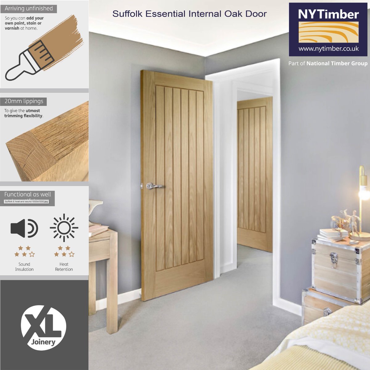 🚪Upgrade the doors in your home and feel warm and cosy this winter with  ‘The Oak Essentials’ range! 
Supplied unfinished, ready for you to apply the stain or colour of your choice.  #timberspecialist #HomeImprovement #InteriorDesign  #DIYProject #HomeRenovation #oak #oakdoors