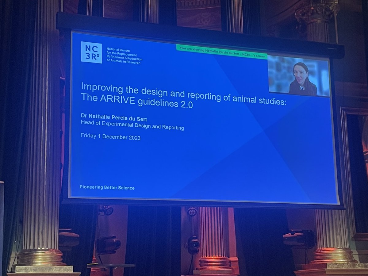 Combining my two jobs - animal ethics and publishing. A plenary on the ARRIVE guidelines followed by a panel discussion on how the guidelines can be implemented