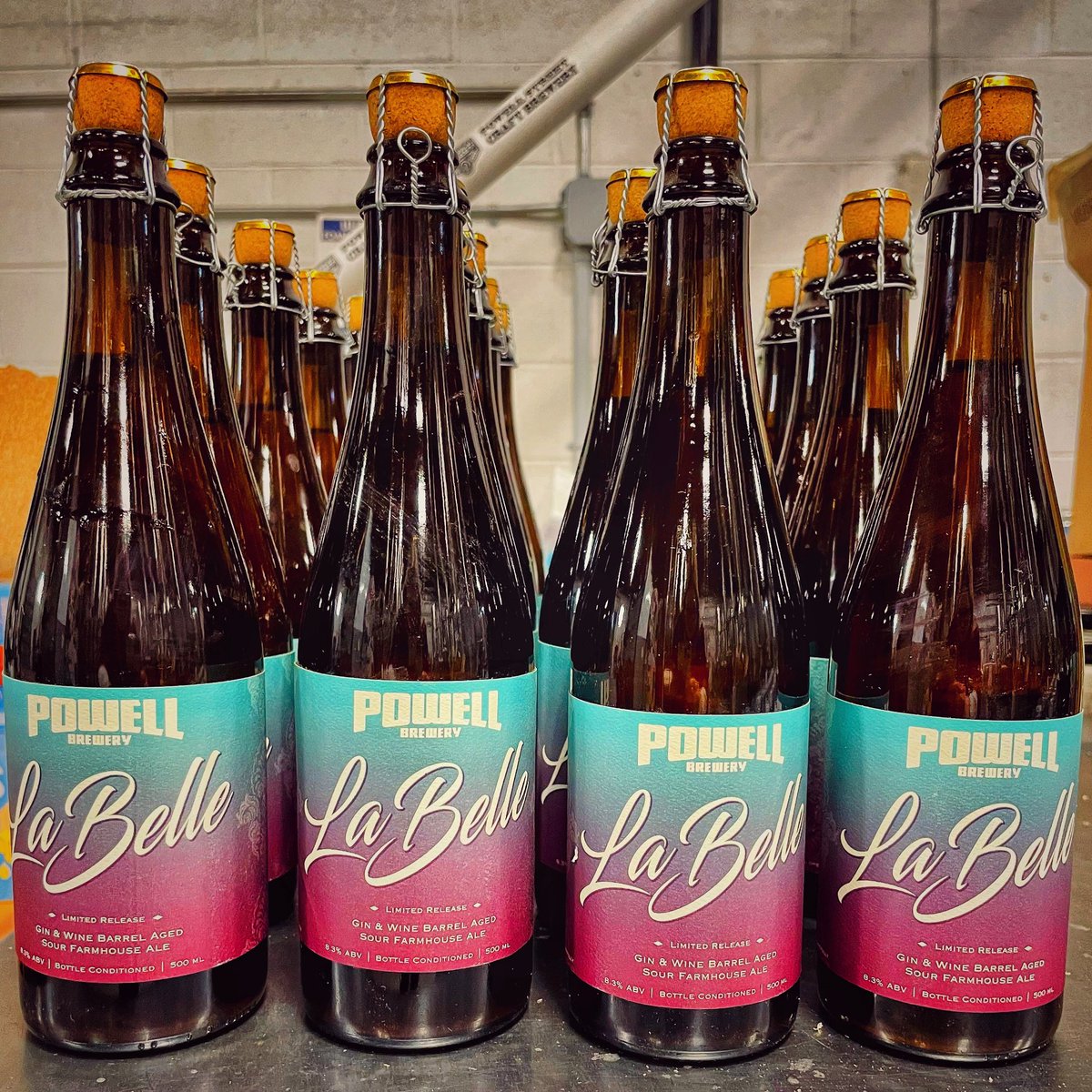 Powell Brewery (@powellbeer) on Twitter photo Vintage Cellar Release! La Belle Sour Farmhouse Ale Gin & Wine Barrels Aged SIX YEARS! Mix of Gin aroma wild yeast character complemented by an upfront sourness followed by flavours of stone fruit melon spice & oak.
20 bottles - Only Available <a href="/powellbeer/">Powell Brewery</a> #craftbeer #vancity Vintage Cellar Release! La Belle Sour Farmhouse Ale Gin & Wine Barrels Aged SIX YEARS! Mix of Gin aroma wild yeast character complemented by an upfront sourness followed by flavours of stone fruit melon spice & oak.
20 bottles - Only Available <a href="/powellbeer/">Powell Brewery</a> #craftbeer #vancity