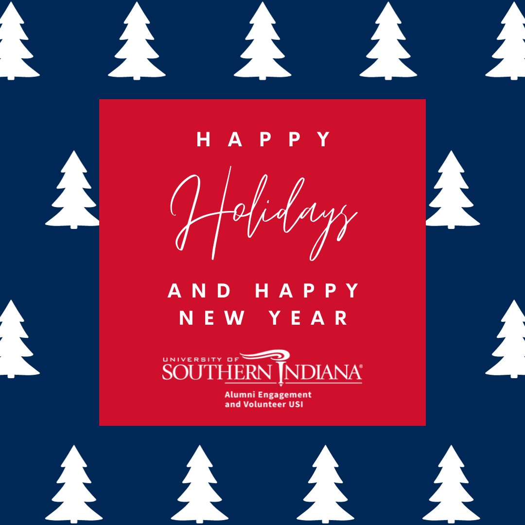 USIalumni's tweet photo. Alumni Engagement and Volunteer USI wishes you happy holidays! ❄️ We hope your holidays are filled with warmth, joy and surrounded by loved ones. See you in the new year - 2024! 🎉🎊 https://t.co/jbARyBBJwb