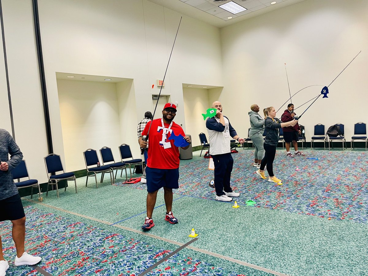 TAHPERD day #2 Outdoor Education 🎣 🏕️ #OpenAir <a href="/ctwpanthers/">Carroll T Welch</a> <a href="/CoachRam14/">Cris Ramirez</a>