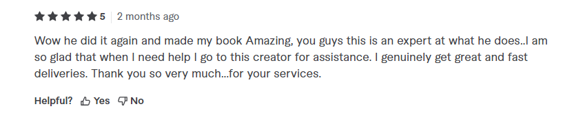 EhsaanA99918076's tweet image. Thank you @fiverr 
I will do #book #formatting and #layout #design for #ebook #paperback #lulu kdp #ingram spark