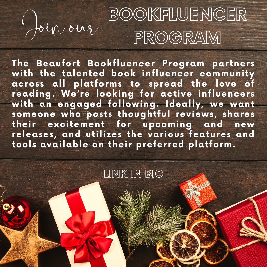 BeaufortBooks's tweet photo. Calling all #booklovers! π We want you to join our #bookfluencer programβreceive and read free ARCs from Beaufort Books this holiday season! Click the link in our bio to learn more π
#booktwt #bookmail #bookmailisthebestmail #bookreview #freebooks #bookrecs #galley #netgalley https://t.co/WlGAxQ7KK2