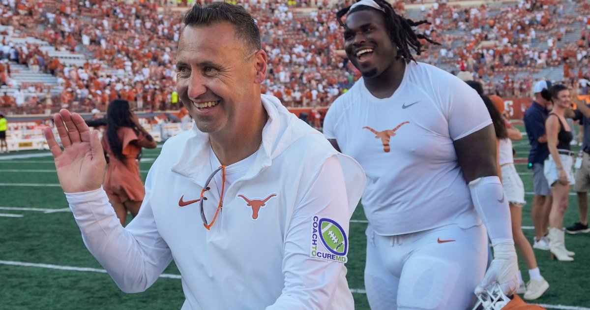 During @TexasExes speaking events in May, Steve Sarkisian believed the 2023 Longhorns could contend for championships. Saturday presents Sarkisian an opportunity to live up to his own lofty expectations. Story from @josephcook89 (FREE): on3.com/teams/texas-lo… #HookEm