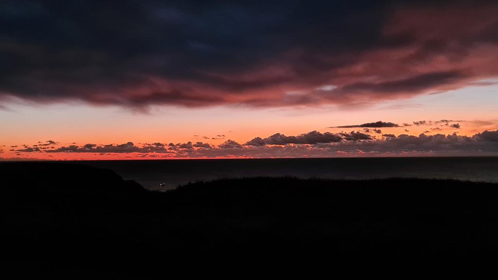 Gunwalloe just after sunset tonight 💛 #Cornwall #nofilter