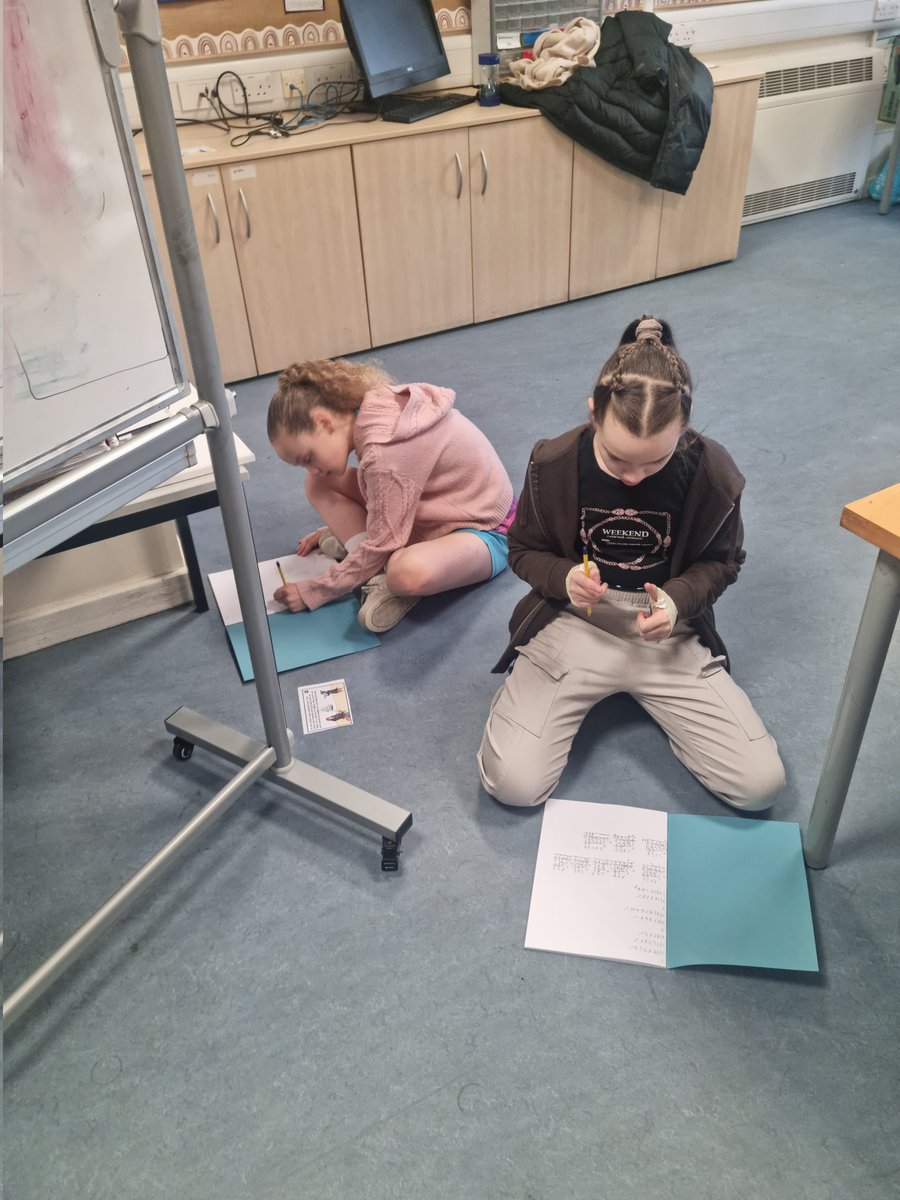 Busy finding maths questions on our treasure hunt this morning! <a href="/QueensCoEURC/">Queen's Park C.E/U.R.C. Primary School</a>