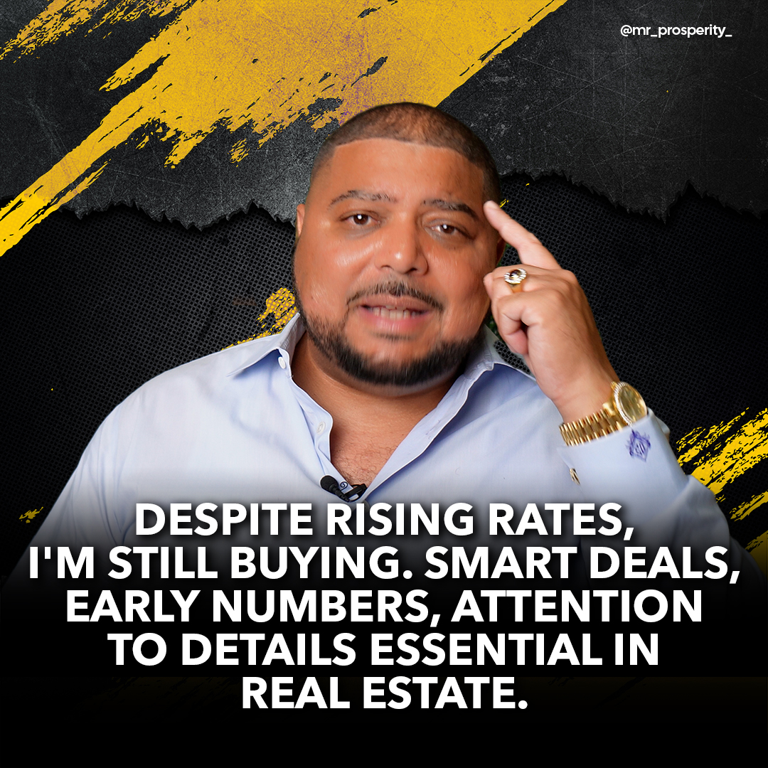 Mr_Prosperity__'s tweet image. 📈💼 Rising rates won't stop my game. In real estate, it's all about smart deals, crunching early numbers, and nailing those details. #RealEstateInvesting #AttentionToDetails