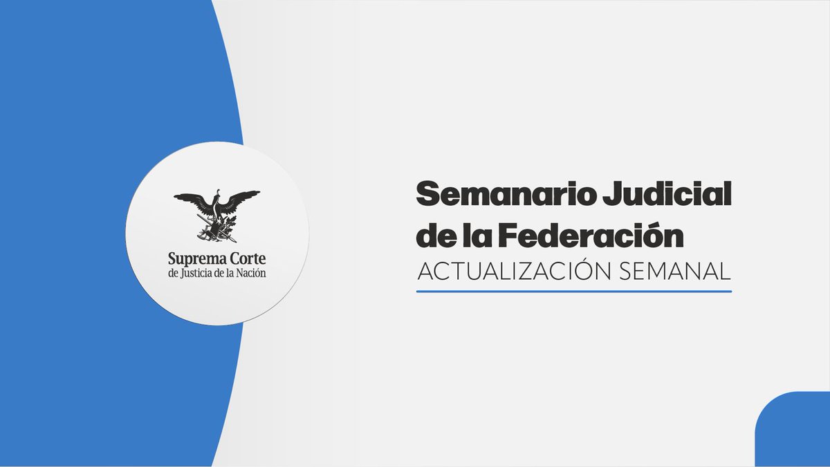 Hoy en el #SJFSemanal se publican: 📌 73 tesis, 22 sentencias, 11 votos ✅ Jubilación de trabajadores ferrocarrileros que para tener acceso a ella distingue el número de años de servicios efectivos tratándose de mujeres y de hombres no viola el principio de igualdad 🧵