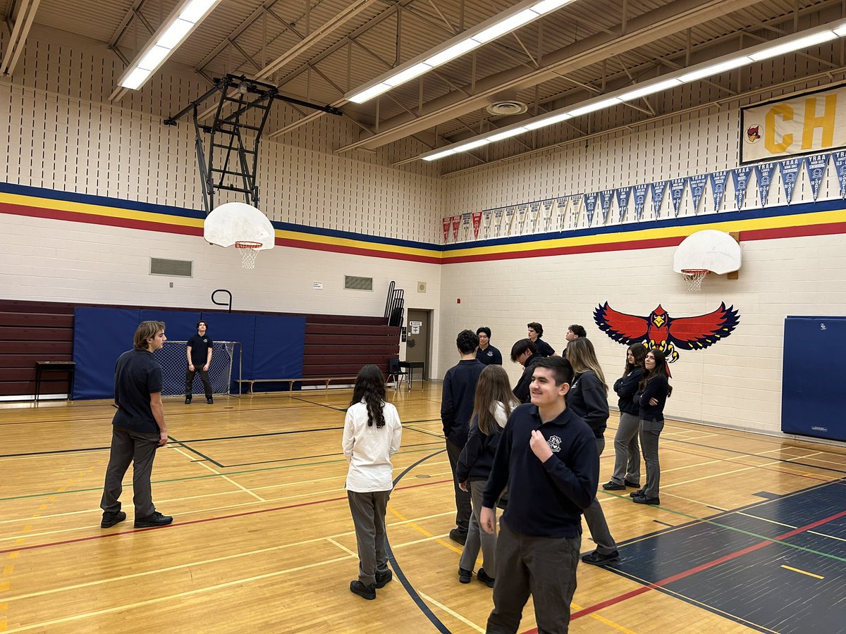 Another successful #FitnessFriday, with our leadership students in #PLF4M and our FLS students @SBAtoday. Thank you to Ms. Solon and Ms. Dametto for welcoming us every week!