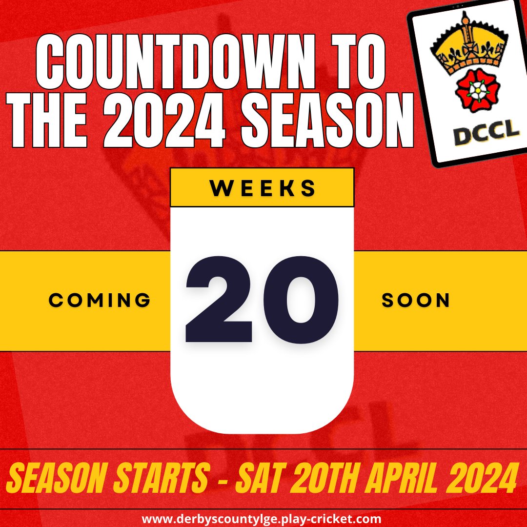 Not that we're counting! 20 weeks to the start of the season . . . which also just happens to be the same number of divisions we have next season! 237 teams in total across the 20 DCCL divisions!