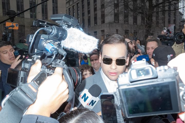 macyagilliam's tweet photo. diva down!!!!! my favorite George Santos scams &amp; lies, ranked:

1. he was the star of the Baruch volleyball team https://t.co/KWK9CObZbo