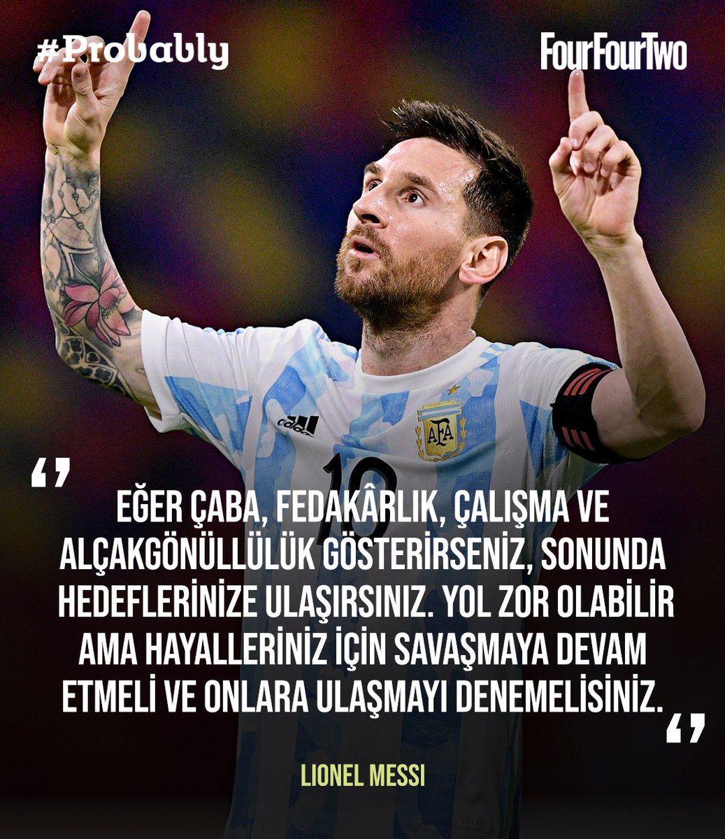 🐐🌟Yolculuğuyla milyonlarca kişiye ilham veren Lionel Messi, sözleriyle de bu misyonunu devam ettiriyor. (Champions, a Year Later) #Probably