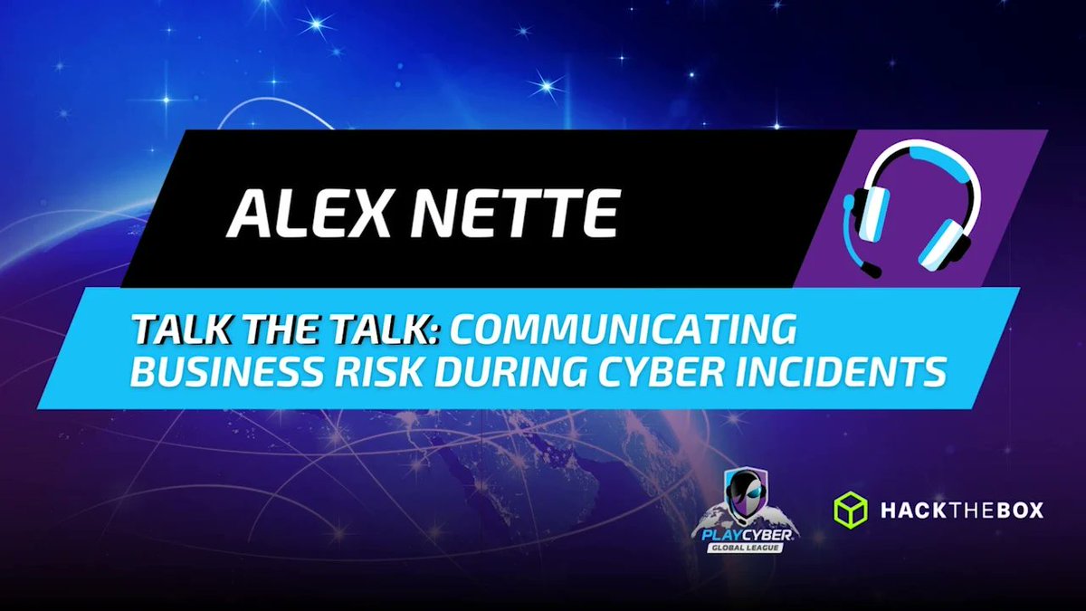 PlayCyberLeague's tweet image. Being an effective #cybersecurity professional isn&apos;t all technical prowess. 

👀 #PCGL members should check out, &quot;Talk The Talk: Communicating Business Risk During Cyber Incidents,&quot; from Alex Nette @hivesystems re: another valuable #cyberskill.

Sign in/up hubs.li/Q02bD0KB0