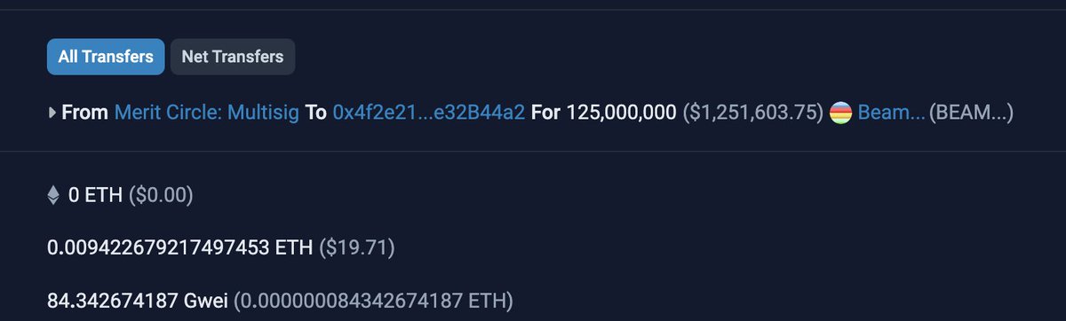 Another $BEAM burn for $1,250,000 and in total to date at current price. $380,000,000 for 38% of total supply. Likely we see more of these this year. I also believe the DAO is up 10m+ in the last 4 weeks, but mostly on paper. Other verticals will take effect Q1