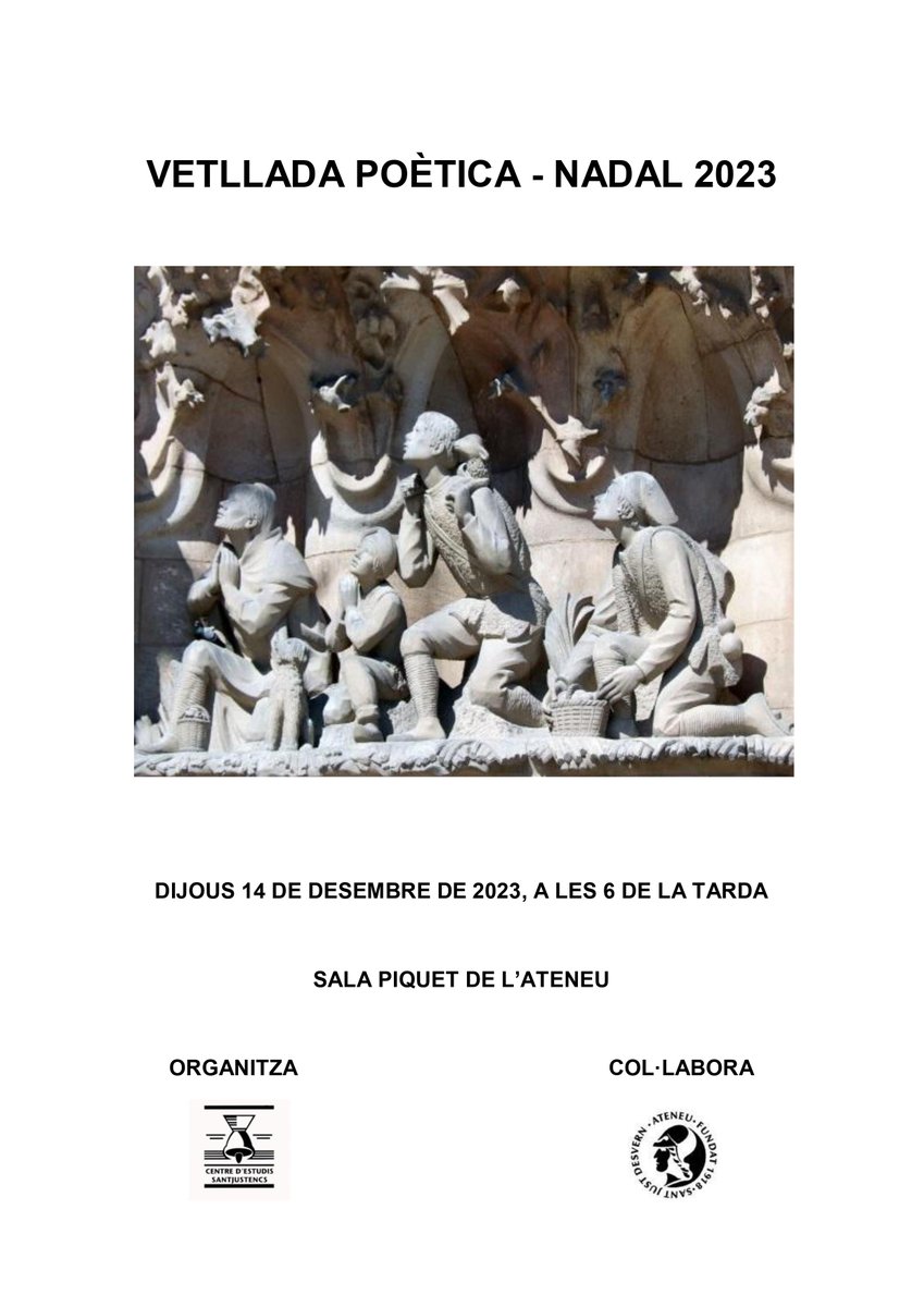 Centre d'Estudis Santjustencs (@cesantjustencs) on Twitter photo 