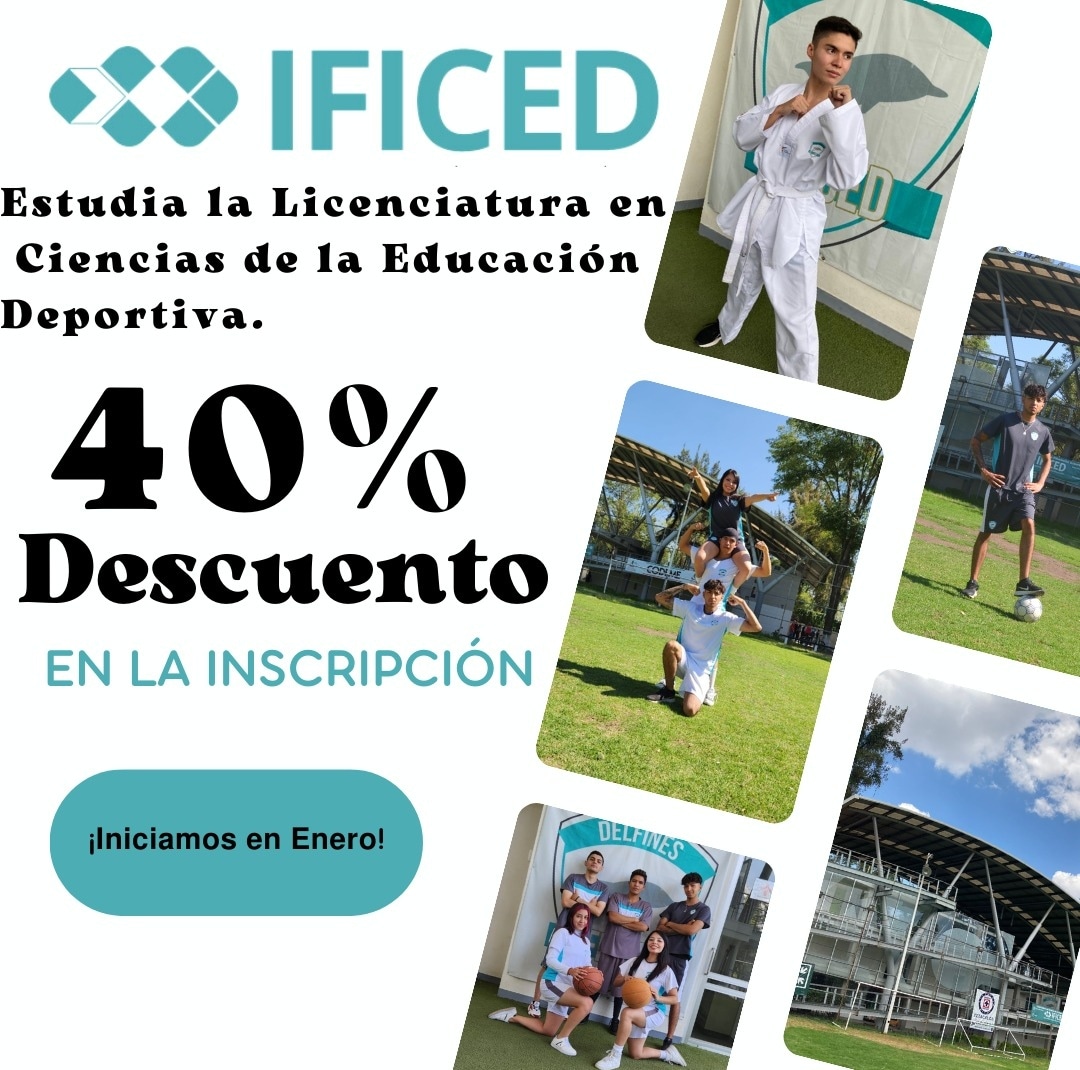 IFICEDmx's tweet photo. 📢Estudia lo que te apasiona y cumple tu sueño de ser un Educador Deportivo 🏃‍♂️👨‍🎓👨‍🎓

𝗩𝗮́𝗹𝗶𝗱𝗼 𝗱𝗲𝗹 𝟬𝟭 𝗮𝗹 31 de Diciembre 

𝗣𝗿𝗲𝗴𝘂𝗻𝘁𝗮 𝗽𝗼𝗿 𝗹𝗼𝘀 𝗱𝗲𝘀𝗰𝘂𝗲𝗻𝘁𝗼𝘀 𝗾𝘂𝗲 𝘁𝗲𝗻𝗲𝗺𝗼𝘀 𝗽𝗮𝗿𝗮 𝘁𝗶🤑
Estudia tu licenciatura en #IFICED 👇 https://t.co/6FzN0tQgKI