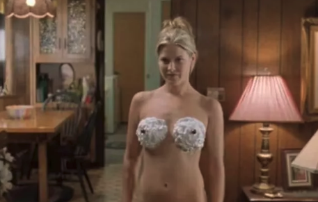 Daily Star on X: Naked Netflix star dons whipped cream bikini as