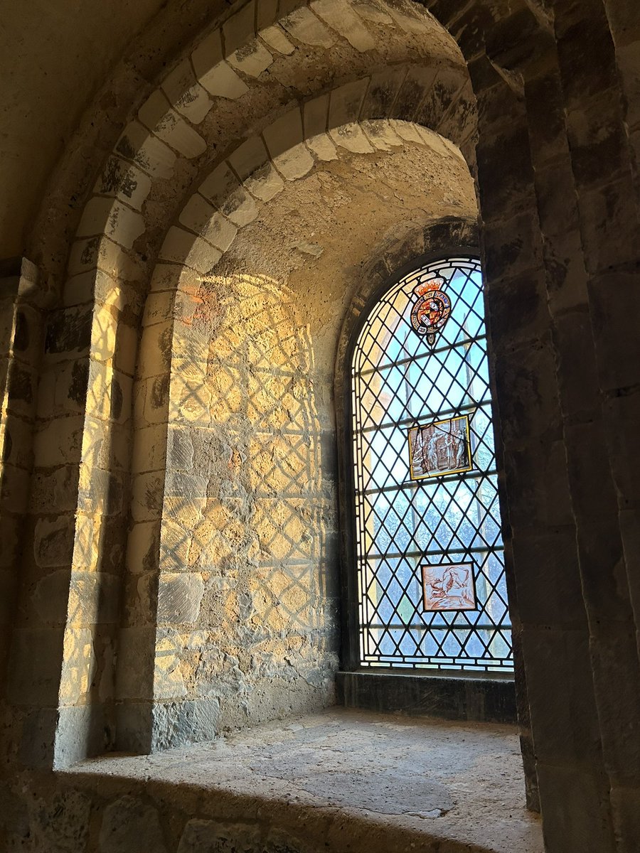The Chapel of St John <a href="/TowerOfLondon/">The Tower of London</a> glowing in the late afternoon winter sun.