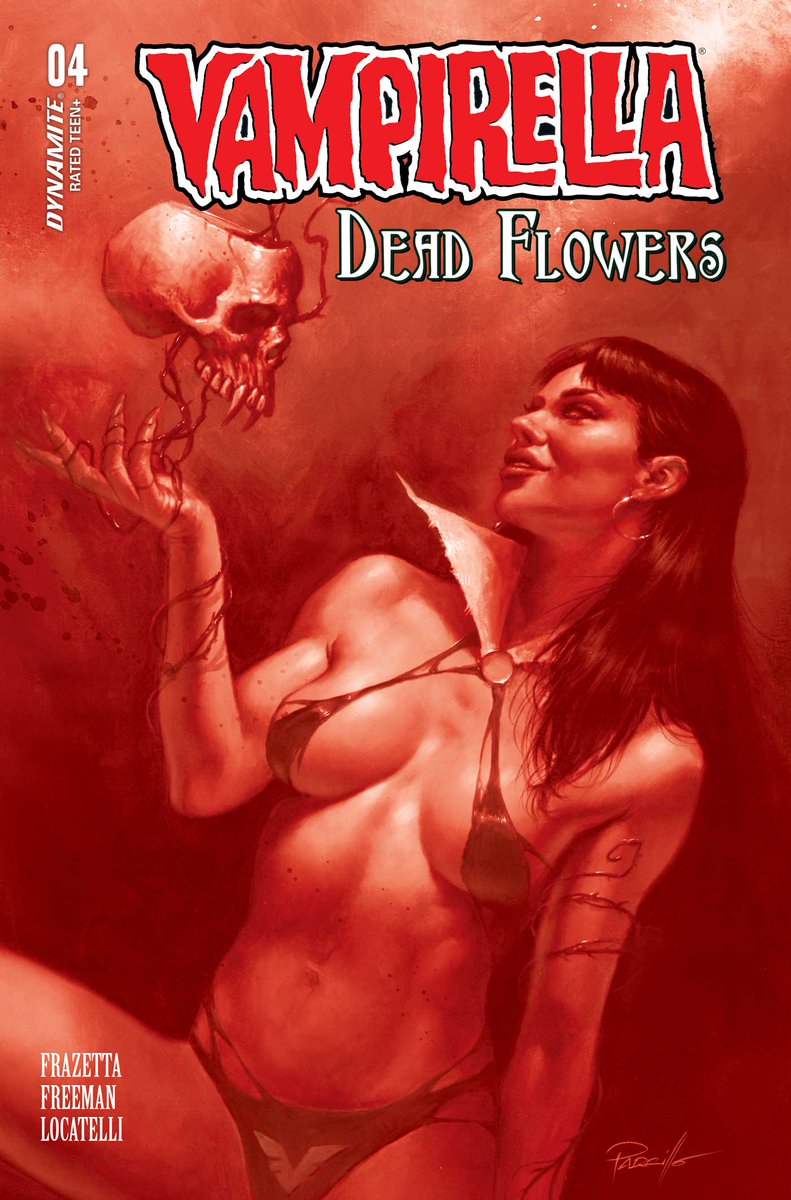 DynamiteComics's tweet photo. Monday is the Final Order Cutoff for Vampirella: Dead Flowers #4 from Sara Frazetta, Bob Freeman and Alberto Locatelli. Look for the cover by Lucio Parrillo. Also available in Virgin and Tint.

#vampirella #sarafrazetta #bobfreeman #albertolocatelli

https://t.co/fJif8jYeaB https://t.co/8i5QkdQB8J