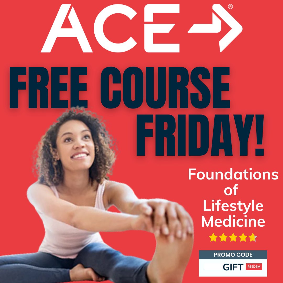 acefitness's tweet photo. Unlock the power of lifestyle medicine with our FREE course this December! 🌟 Tag a friend in the comments so you have a study buddy as you learn "Foundations of Lifestyle Medicine" led by ACE Certified Health Coach Garrett Stangel

Get the course here: https://t.co/YzARWzmCFg https://t.co/UbAPJ6SJZw