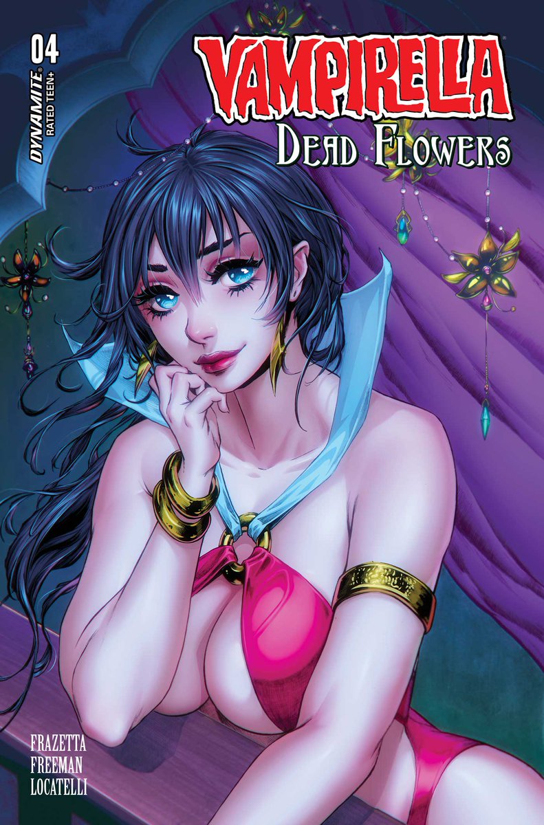 DynamiteComics's tweet photo. Monday is the Final Order Cutoff for Vampirella: Dead Flowers #4 from Sara Frazetta, Bob Freeman and Alberto Locatelli. Look for the cover by Collette Turner. Also available in Virgin and Line Art.

#vampirella #sarafrazetta #bobfreeman #albertolocatelli

https://t.co/fJif8jYeaB https://t.co/jyqT7PxXq2