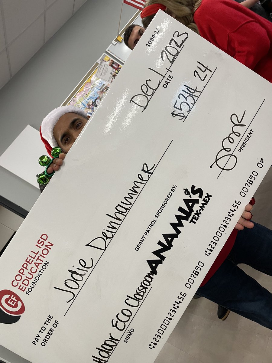 Thank you so much to our AMAZING <a href="/coppellisdef/">Coppell ISD Education Foundation</a> for awarding our grant for an outdoor classroom at CHS!! We can’t wait to bring more people to our garden each day! 💚 #CHSEmbracetheJourney <a href="/CoppellHigh/">🏫 Coppell High School 📚</a>