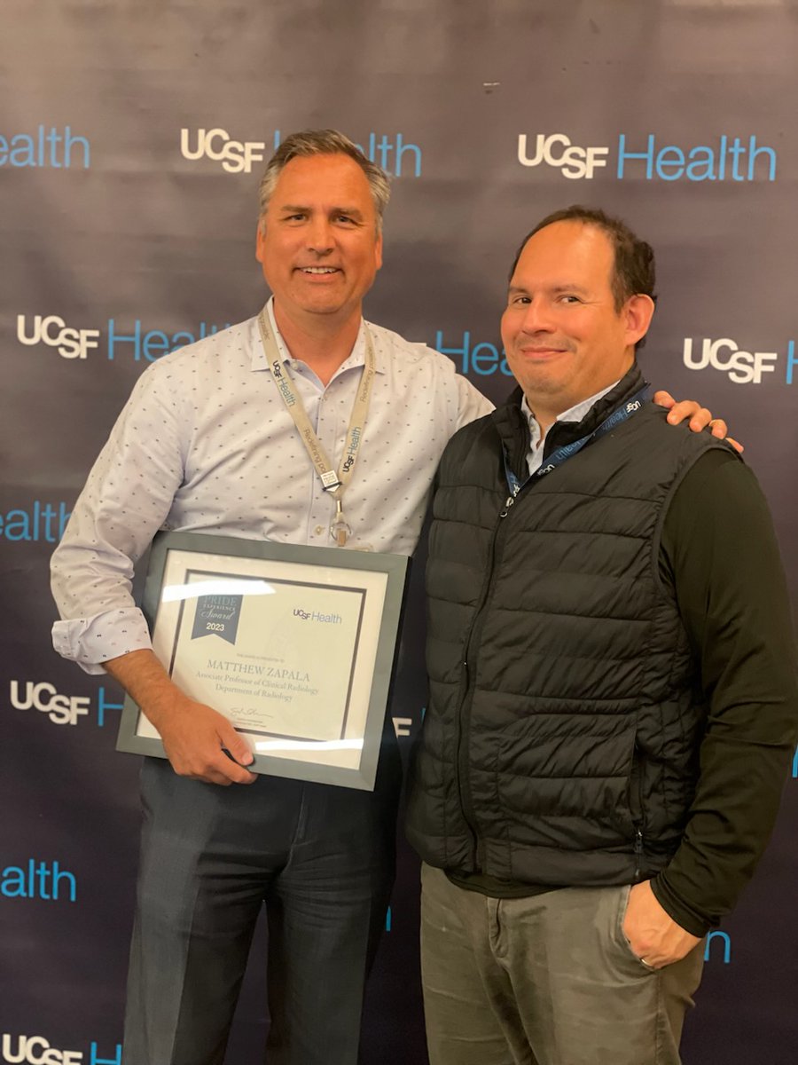 Congratulations to Dr. Matthew Zapala for receiving the 2023 PRIDE Experience Award in the Physician category! We thank him for his continuous professionalism and excellence to @ucsfpedrad at @UCSFChildrens hospital! #UCSF #Pediatrics #radiology