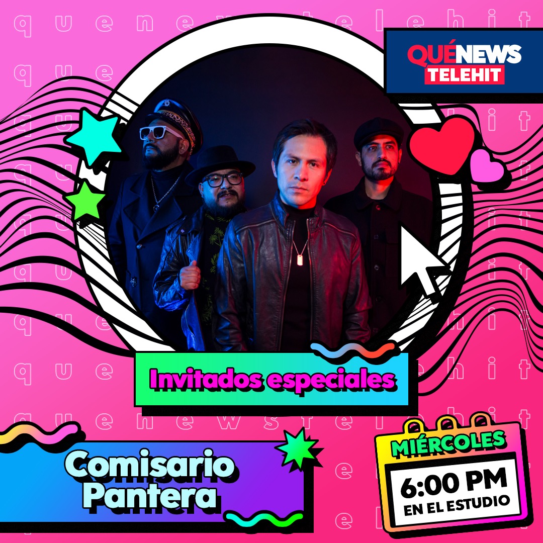 comisaurio's tweet photo. ⚡¡Jóvenes!⚡
Nos vemos el miércoles 6 en  @quenewstelehit por @telehit_musica a las 6:00 hrs presentando lo nuevo de éste #instintofelinodeluxe 🔥

#ComisarioPantera #Comisaurio #InstintoFelino #Piojo #MarkinhozBrown #DarioVital #RogerDavila #InstintoFelinoDeluxe https://t.co/bnkIPgp9WY