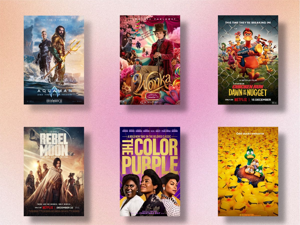 HollywoodHandle's tweet photo. Rank these December movie releases from most anticipated to least. 💥 https://t.co/N8IC0d6YMR