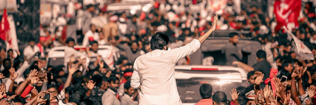 'Beyond the screens, Power star Pawan Kalyan is a force of positivity and resilience. His journey reflects not just a superstar, but a leader who resonates with the people.
 💫👊 Celebrating the charisma and impact of a true icon! 🌟 #PawanKalyan #InspirationUnleashed'
