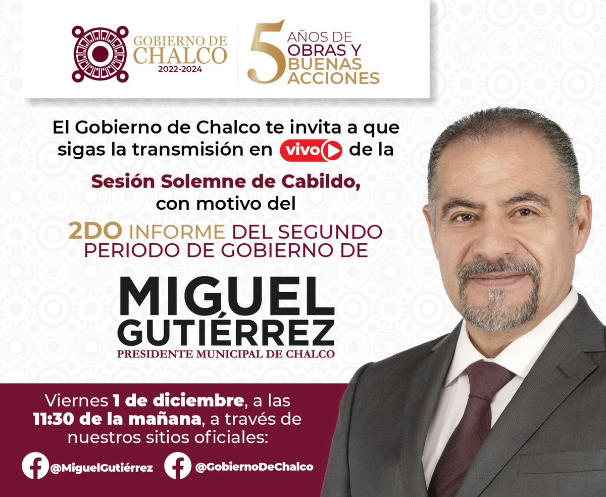 karybren's tweet photo. 2do. Informe de Gobierno @GobiernoChalco @MGChalco https://t.co/Ht8udar0wd