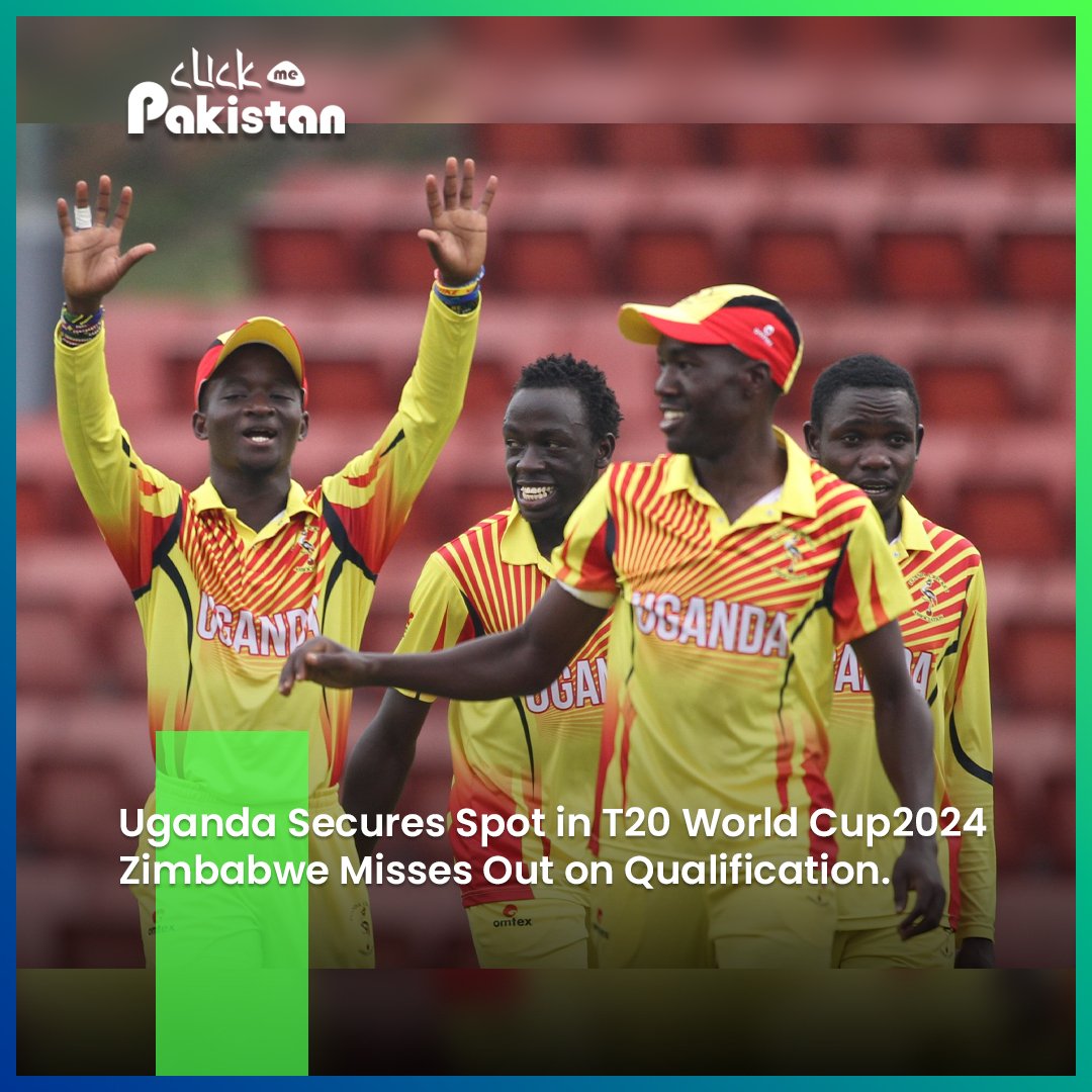 On the road to glory: Uganda clinches T20 World Cup qualification, leaving Zimbabwe out of the race. 

#clickmepakistan #UgandaT20 #CricketTriumph
#T20WorldCupQualifier #ZimbabweMissesOut #UgandaOnTop #CricketJourney #T20Glory #PakistanNews
