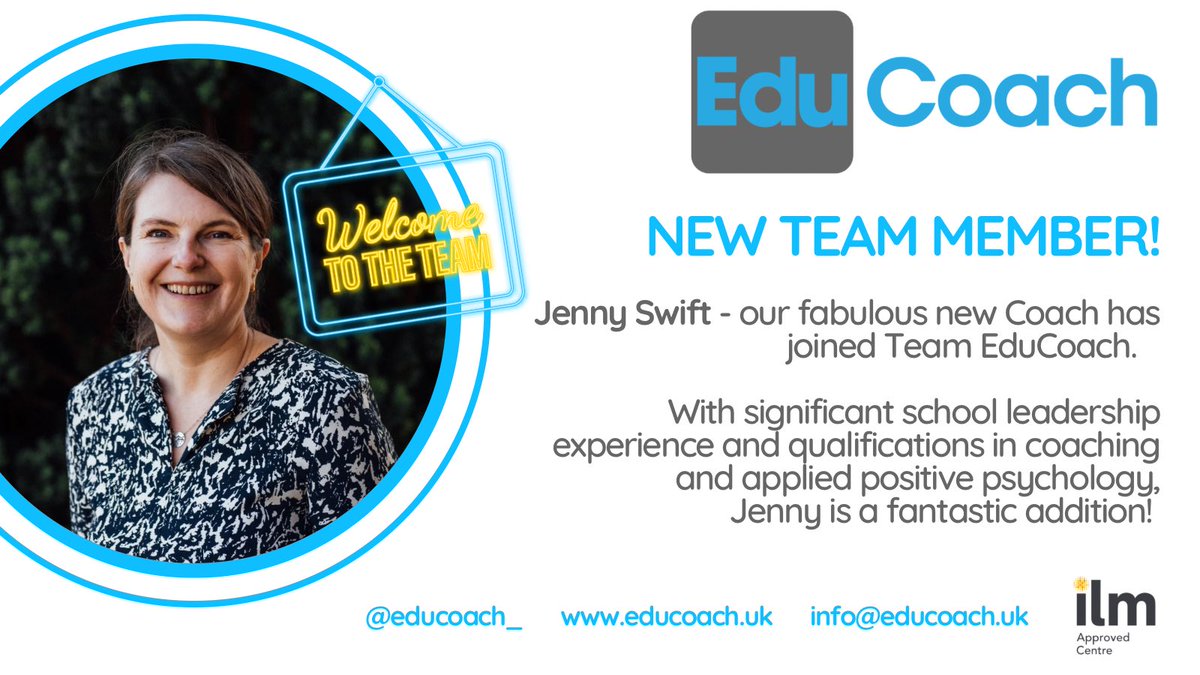 EduCoach has expanded again! We are very lucky to have former Headteacher, Jenny Swift on board as a leadership coach, supporting our brilliant school clients.

educoach.uk
info@educoach.uk
0203 6573 500

#schools
#schoolhr
#schoolleaders 
#headteachers