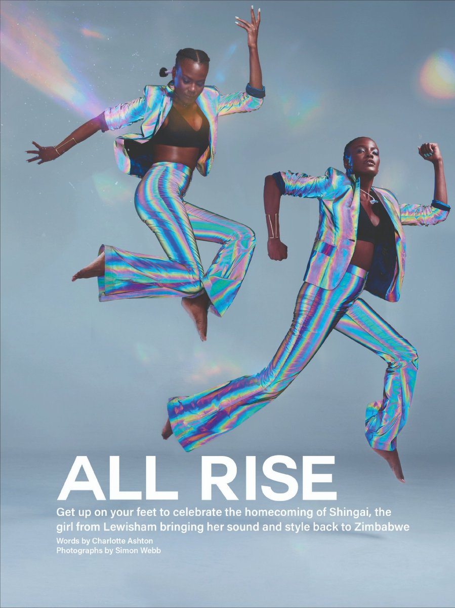 SHINGAI (@shingaimusic) on Twitter photo Divine gratitude for my second Zimbabwean front cover this year and being Design // Life Africa Magazine 1st ever issue #covergirl 🔥💚✨️
Editor : Milly Mcphie
Photographer: <a href="/simonwebbphoto/">SIMON WEBB</a>
Outfit : <a href="/AnyOldIronUSA/">Any Old Iron</a> / <a href="/BlackPRGroup/">Black PR</a>
Interview: Charlotte Ashton Divine gratitude for my second Zimbabwean front cover this year and being Design // Life Africa Magazine 1st ever issue #covergirl 🔥💚✨️
Editor : Milly Mcphie
Photographer: <a href="/simonwebbphoto/">SIMON WEBB</a>
Outfit : <a href="/AnyOldIronUSA/">Any Old Iron</a> / <a href="/BlackPRGroup/">Black PR</a>
Interview: Charlotte Ashton