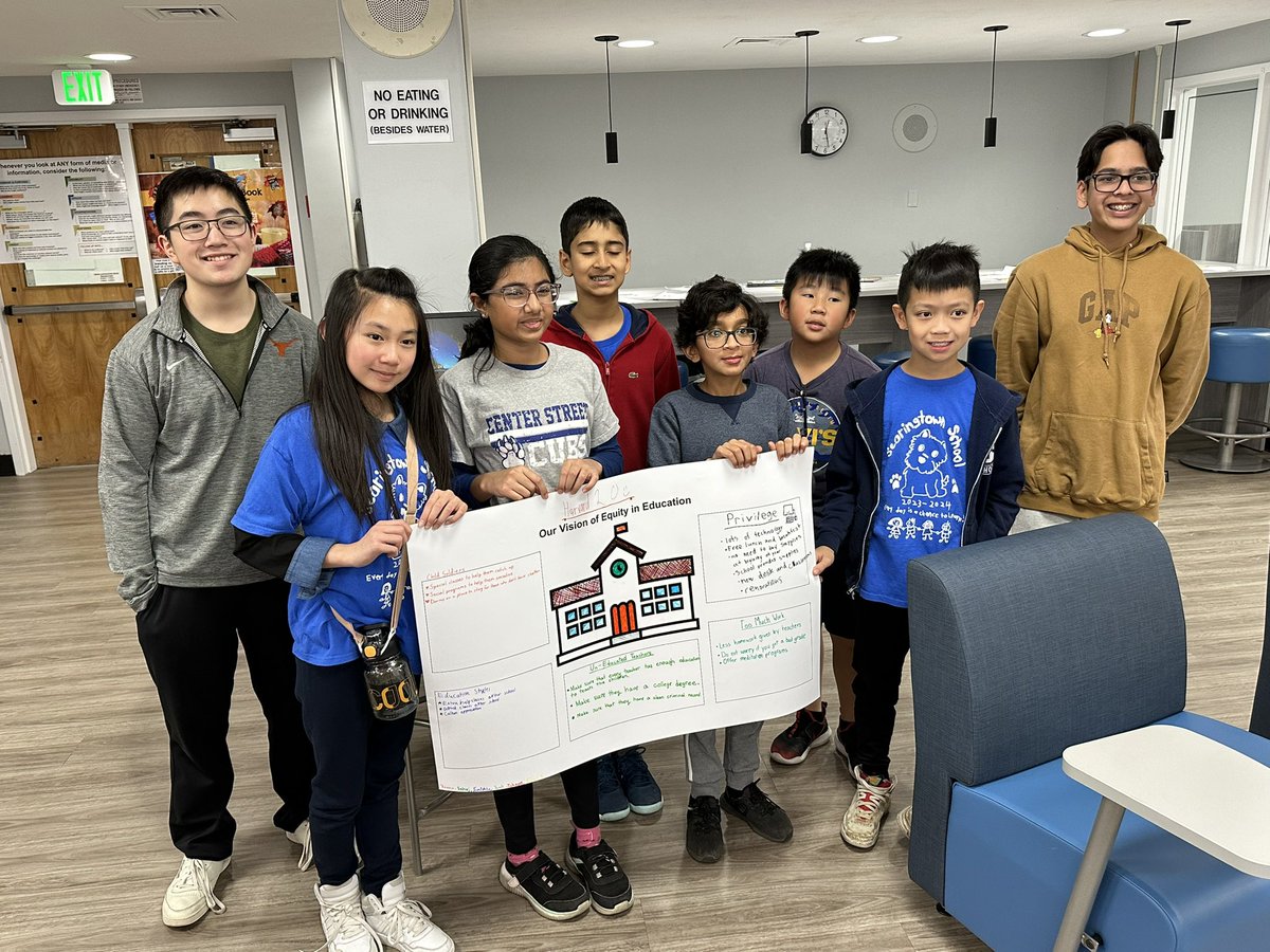 MsZubovicsClass's tweet photo. Fifth graders working with Herricks High School students to tackle @SDG2030 Goal 4: Quality Education. Understanding the challenges around the world centered around equal and equitable education. 📚 ✏️ 🌎 #WeAreHerricks @HerricksSchools @SearingtownK5 https://t.co/fTAqB1j4oS