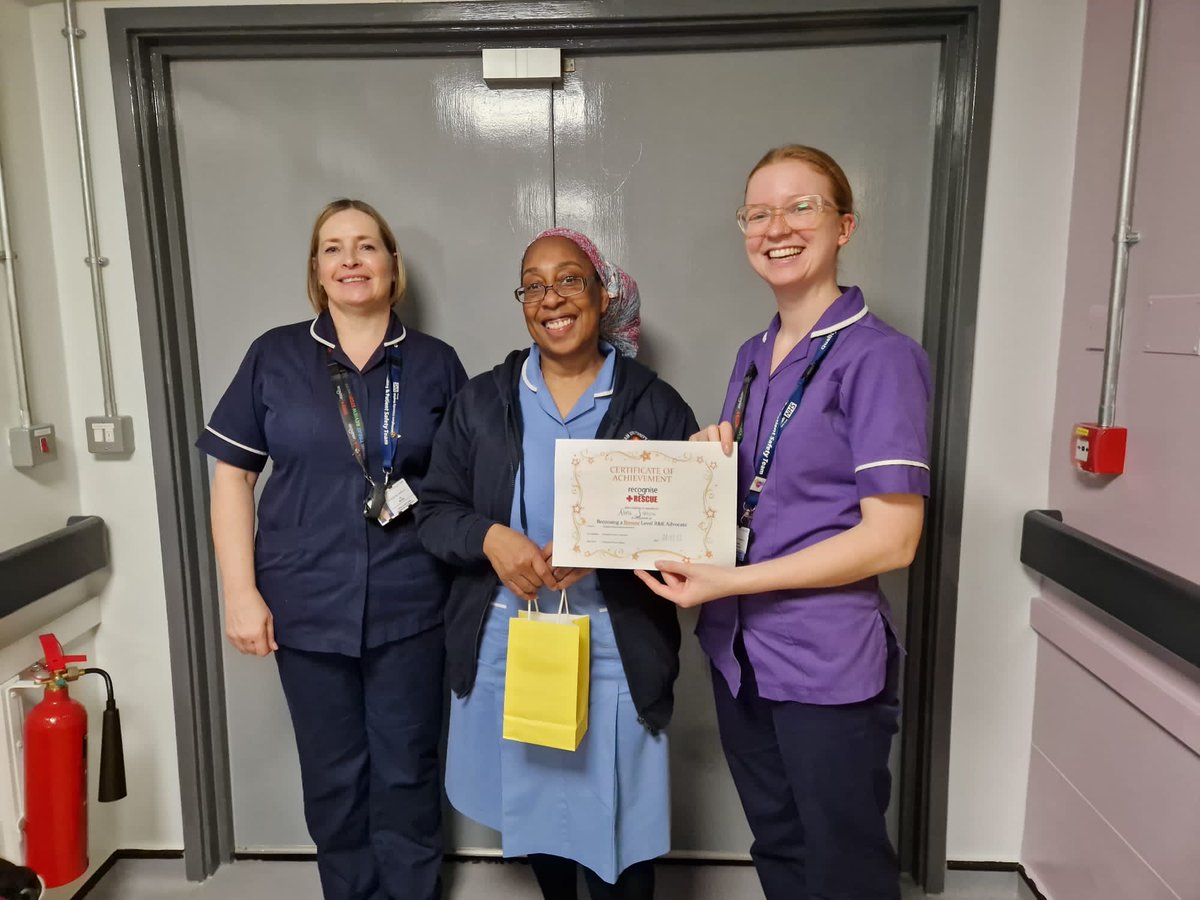Well done Nesta our sepsis link nurse on completing her bronze assessment ❤️