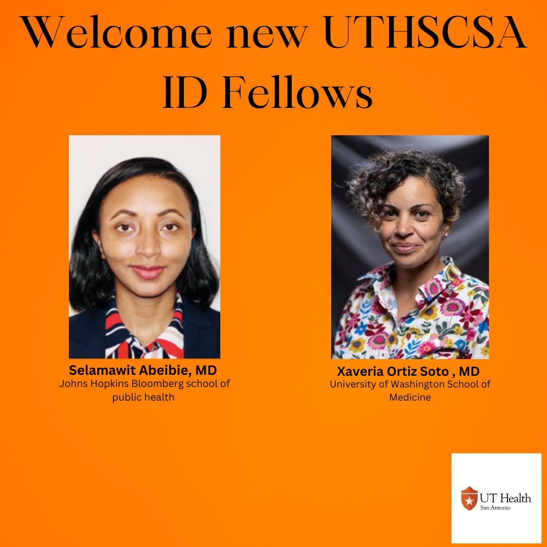 UT Health SA ID (@uthealthsa_id) on Twitter photo We are thrilled to welcome our 2024 Infectious Diseases fellows! We still have one spot available. If interested please email gonzalezl12@uthscsa.edu for more information. We are thrilled to welcome our 2024 Infectious Diseases fellows! We still have one spot available. If interested please email gonzalezl12@uthscsa.edu for more information.