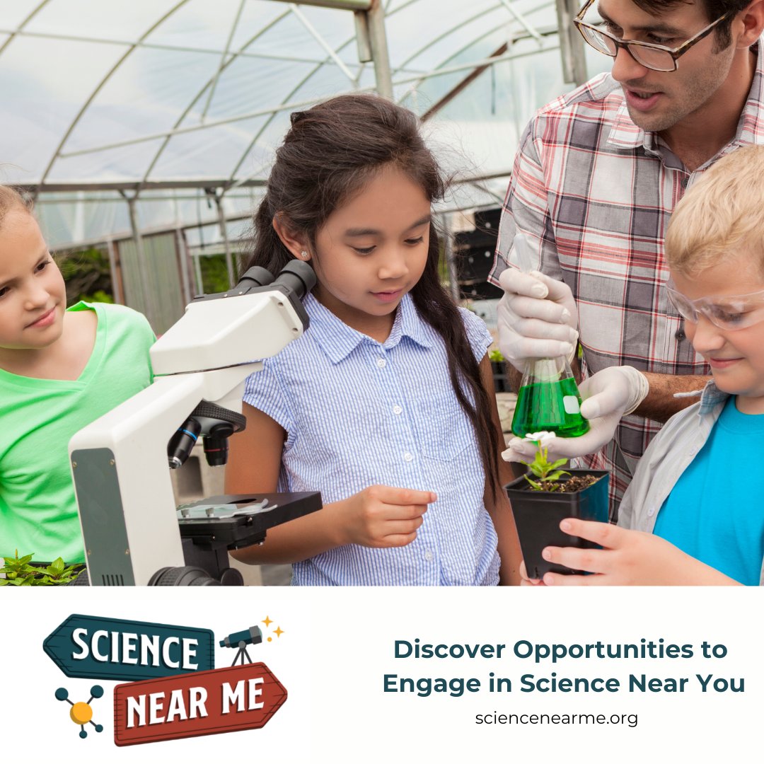 science_near_me's tweet photo. ๐ Searching for science adventures? Look no further! ๐ Science Near Me is here to connect the public with incredible science experiences. From interactive experiments to citizen science projects, we've got it all! ๐ Embrace the wonders of science today. #ScienceNearMe #STEM https://t.co/QExS0Mlb3j