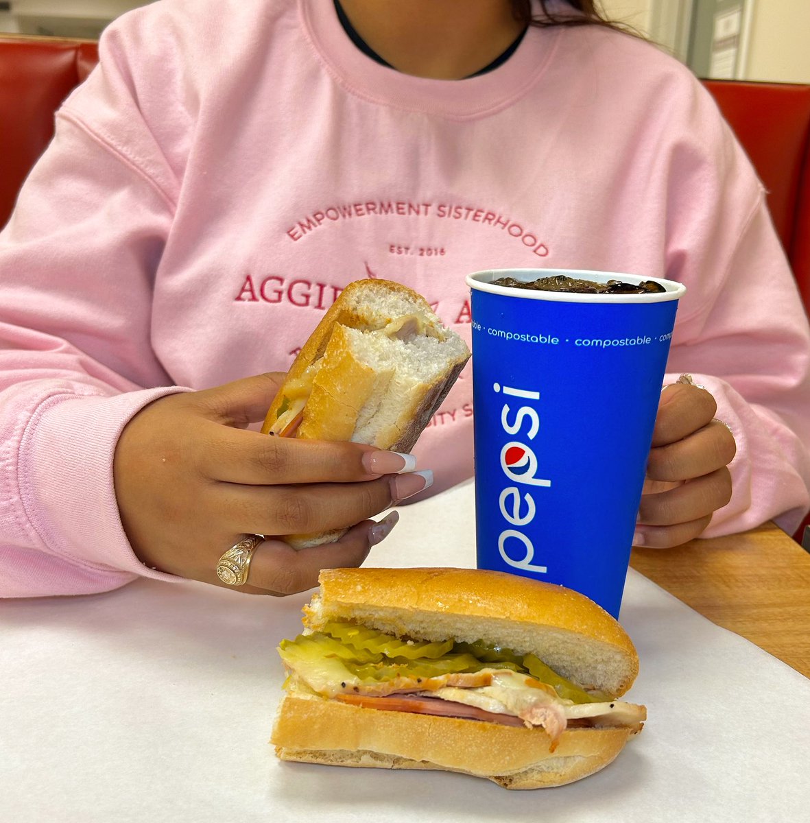 Cuban sandwiches are available for a limited time at Houston Street Subs and Azimuth Cafe! 🥪 In a rush? You can order ahead with the Transact mobile ordering app and pick up on your time 😋

#tamu27 #tamu26 #tamu25 #tamu24 #tamu23 #aggiedining #aggielife