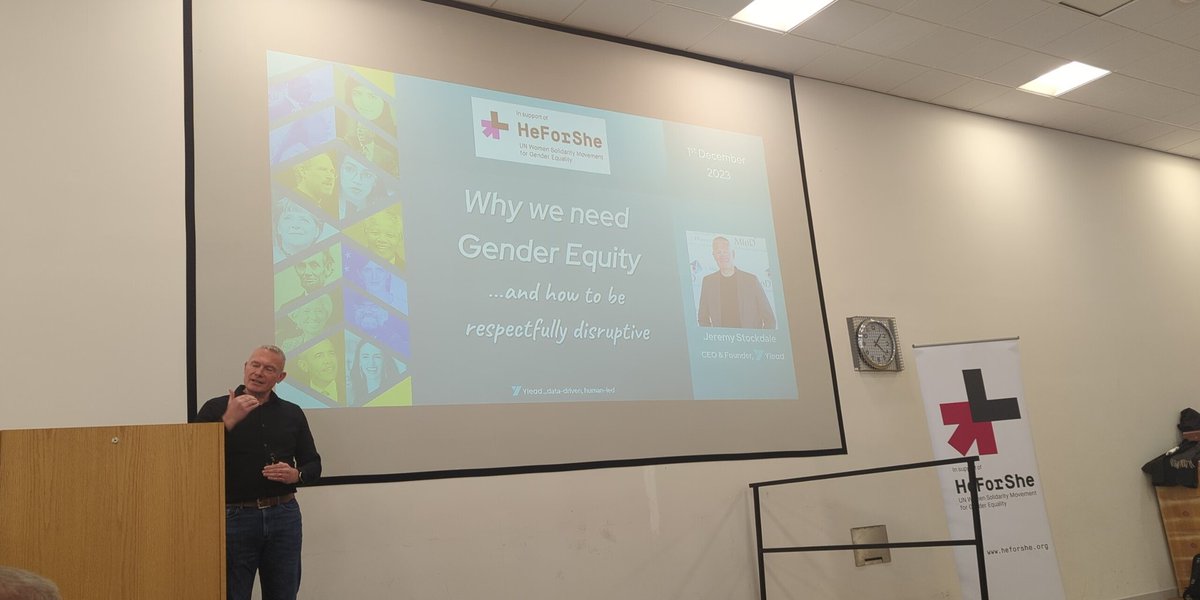 MerPolGEN's tweet photo. Our final guest speaker is Jeremy Stockdale, discussing 'Why we need gender equality'. 
#HeForShe https://t.co/ASPChOBC7O