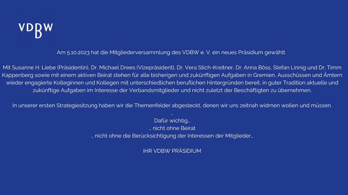 #neuesPräsidium #ersteStrategiesitzung