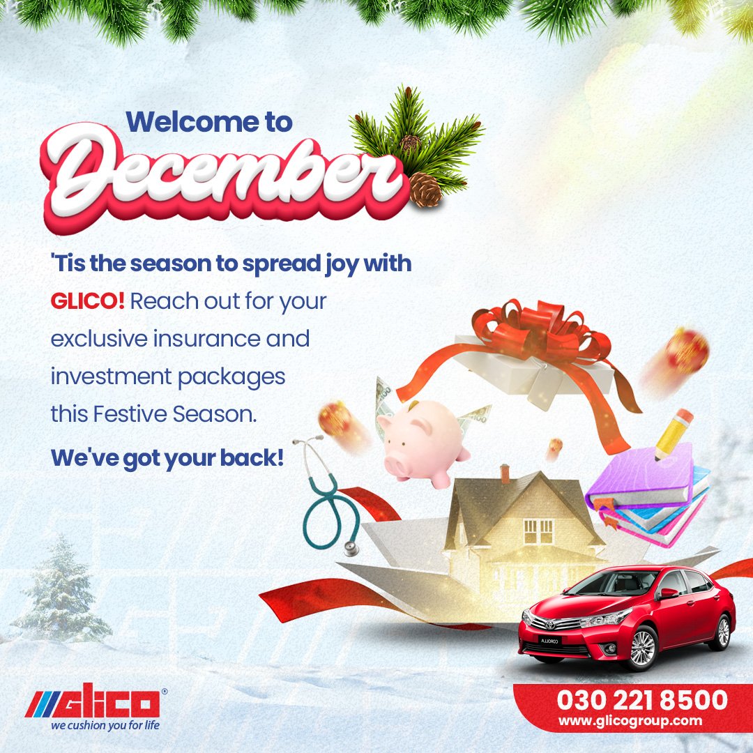 GlicoPensions's tweet image. 'Tis the season of happiness with GLICO! Embrace the festive spirit and explore our exclusive insurance and investment offerings. We're here for you, ensuring you have the support you need during this joyful season.
#GLICOGroup
#GLICOCares
#december
#festiveSeason
#staysafe