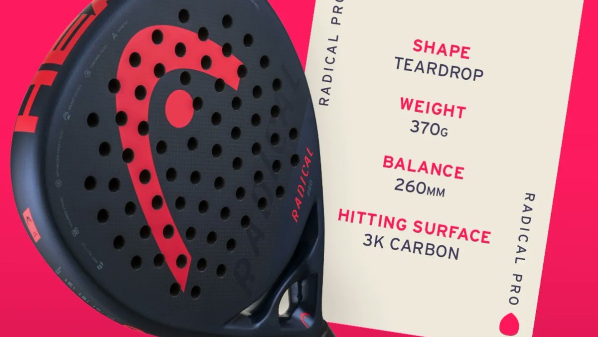 all_4_padel's tweet image. Controla el juego a tu manera gracias a la nueva serie de palas radical con forma de lágrima de @HEAD_PADEL 
👉🏻bit.ly/3uFWT8r
#padel #padelfemenino #headpadel #radical