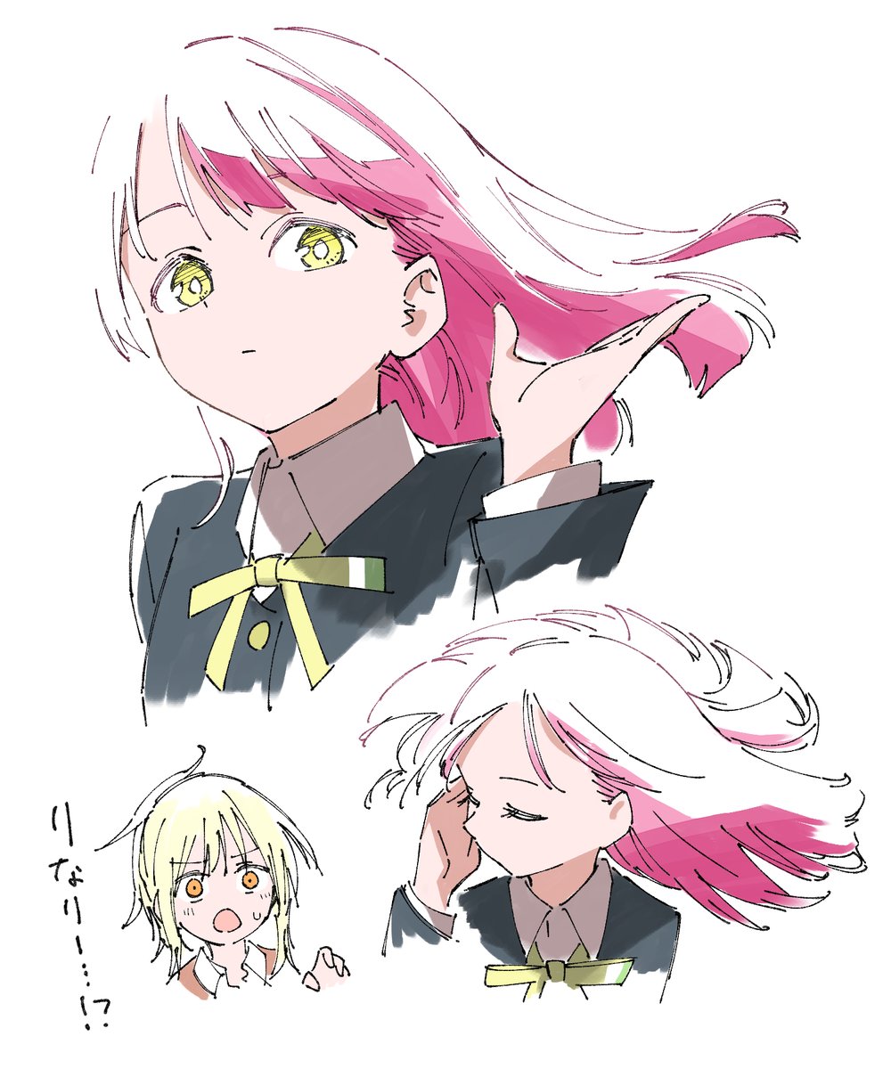 haruruhaharur's tweet image. 髪サラサラりなり(ブレザー)