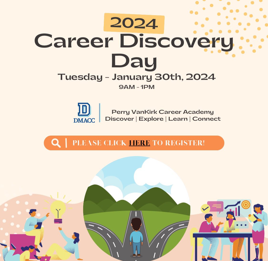 VanKirk Career Academy “Find Your PATHway Day”: Contact your High School Counselor to Register. #BeABear #YouAreWelcomeHere #WeAreDMACC #LifesCalling